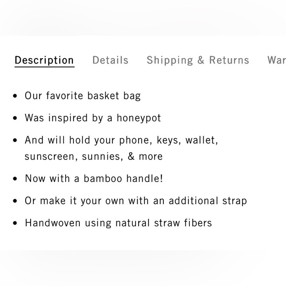 💙Clare V. Pot de Miel💙 with Bamboo handle. - Picture 6 of 12